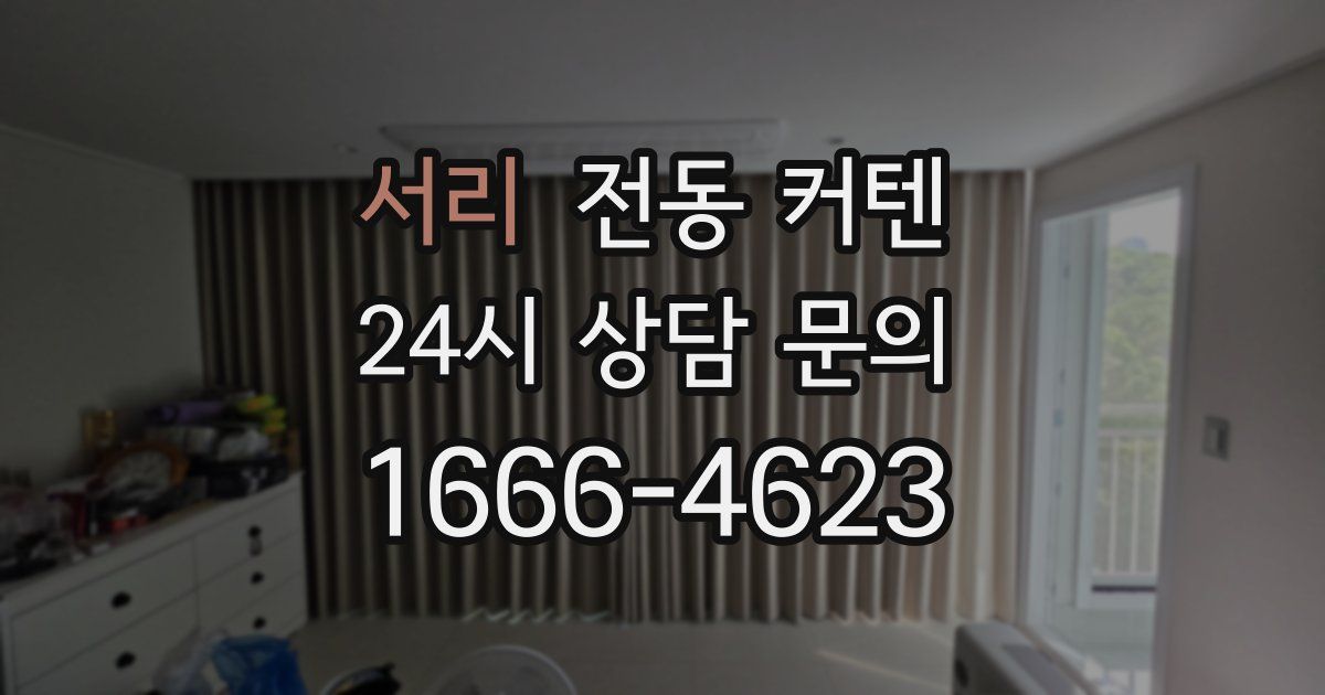 서리 전동 커텐