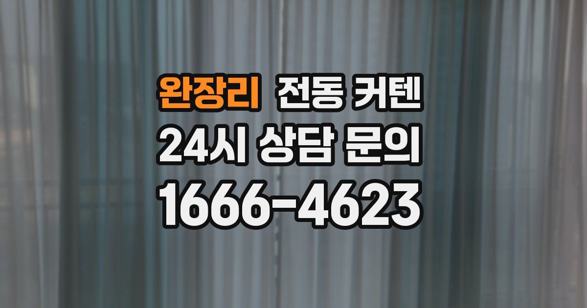 완장리 전동 커텐