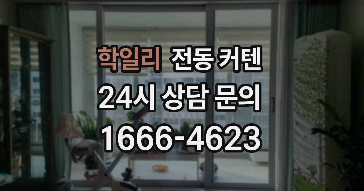 학일리 전동 커텐