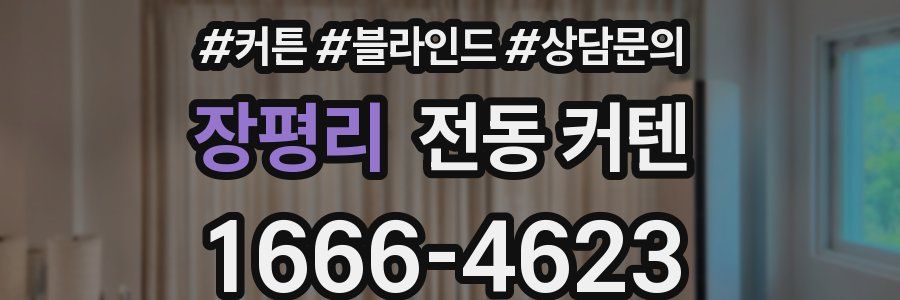 장평리 전동 커텐