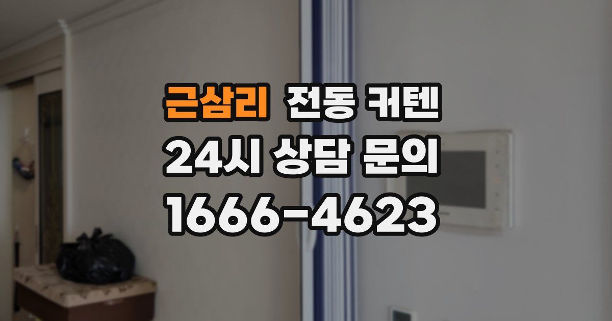 근삼리 전동 커텐
