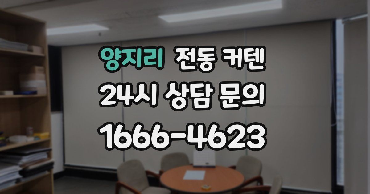 양지리 전동 커텐