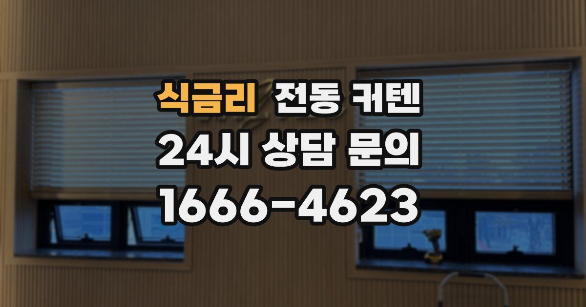 식금리 전동 커텐