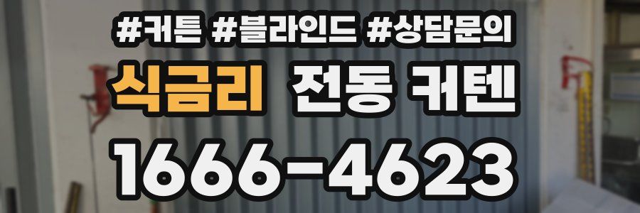 식금리 전동 커텐