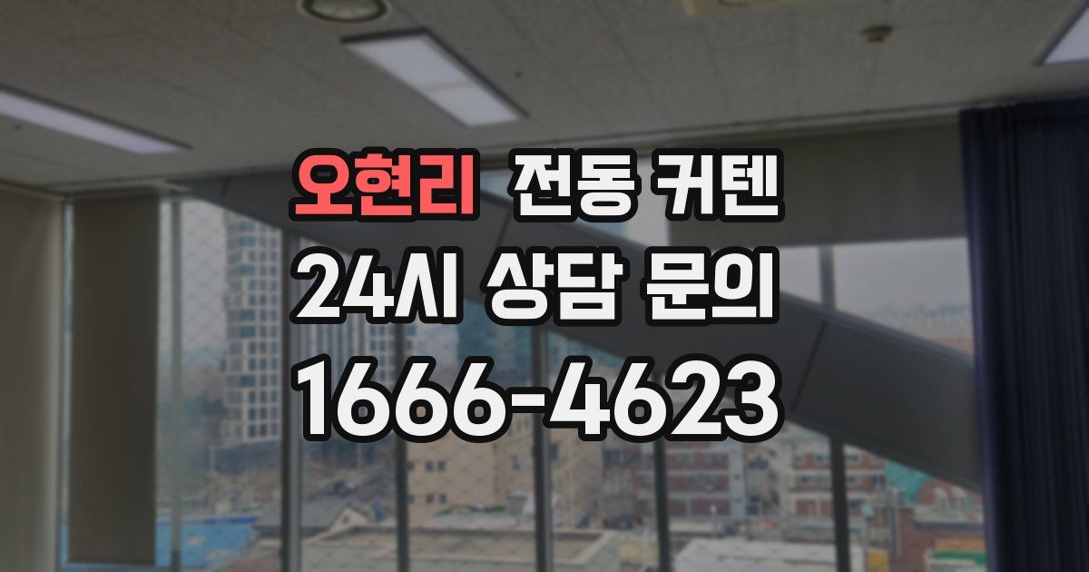 오현리 전동 커텐