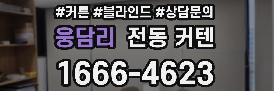 웅담리 전동 커텐
