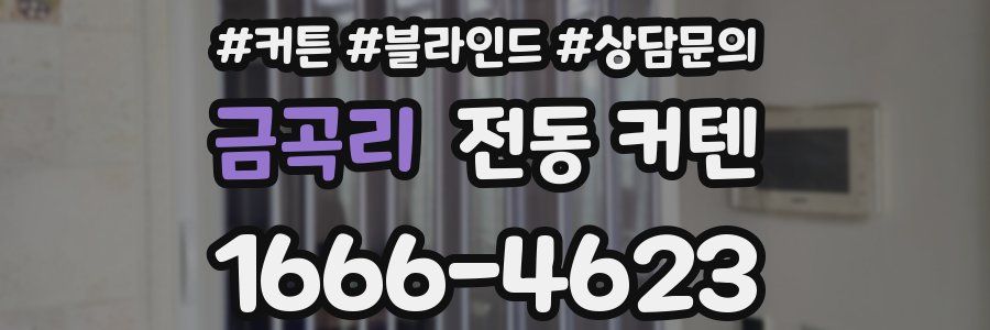금곡리 전동 커텐