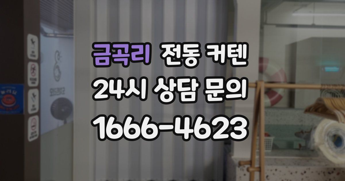 금곡리 전동 커텐