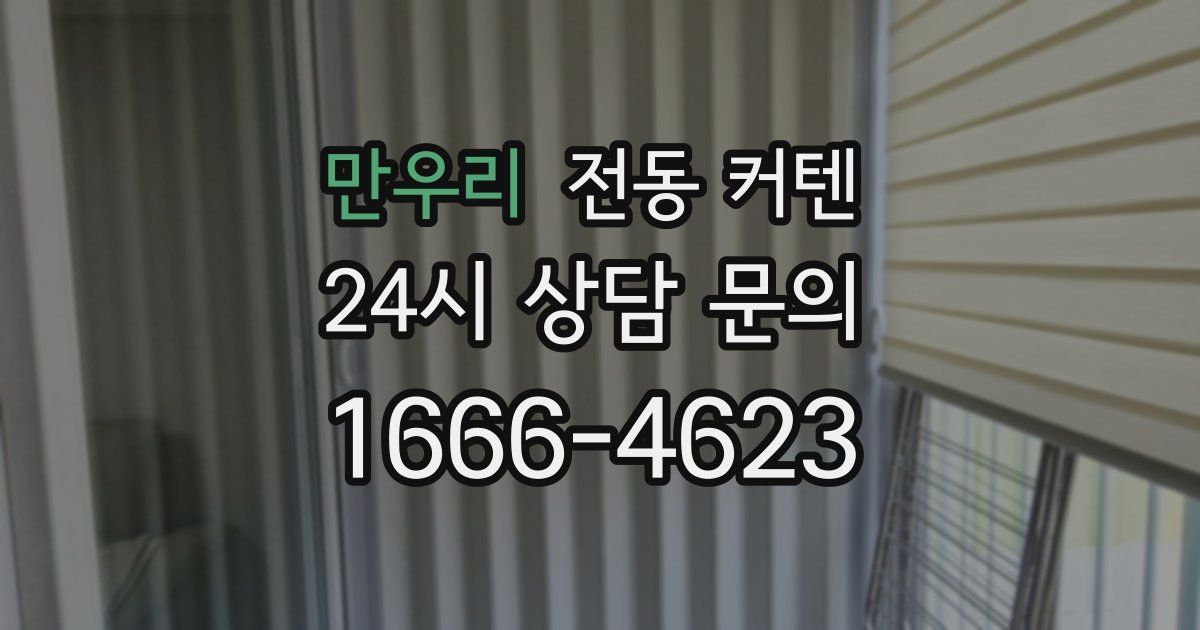 만우리 전동 커텐