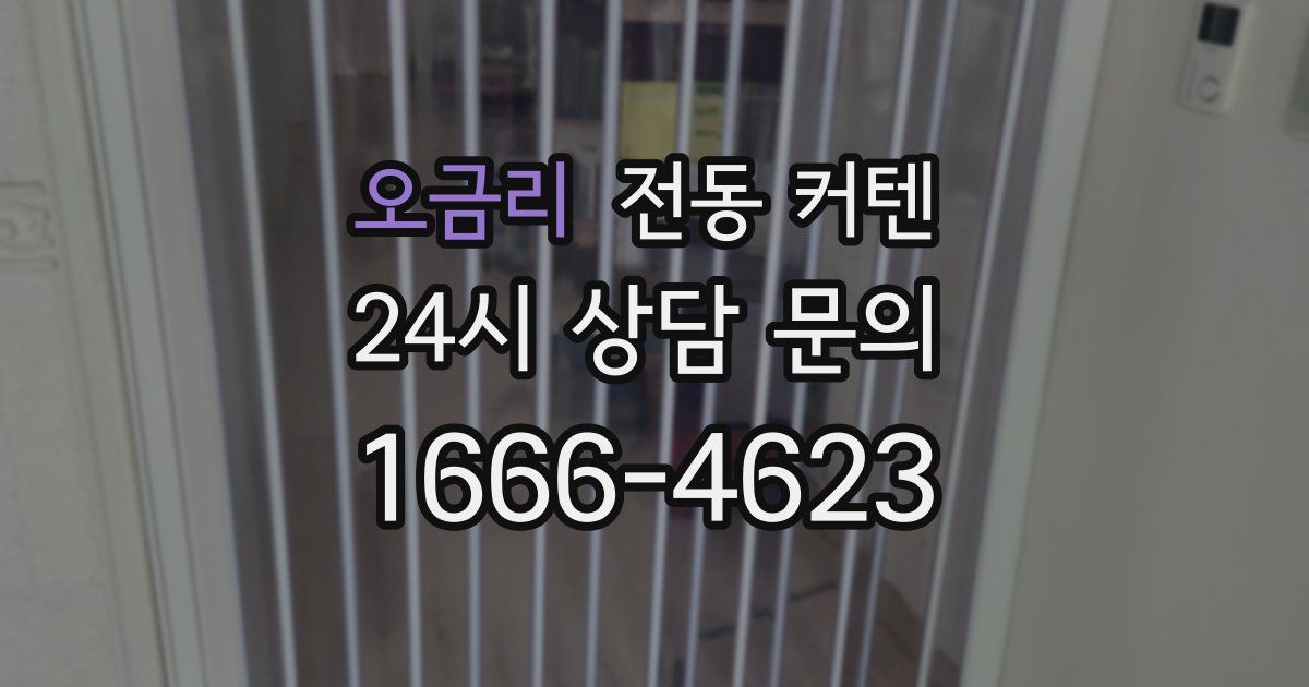 오금리 전동 커텐