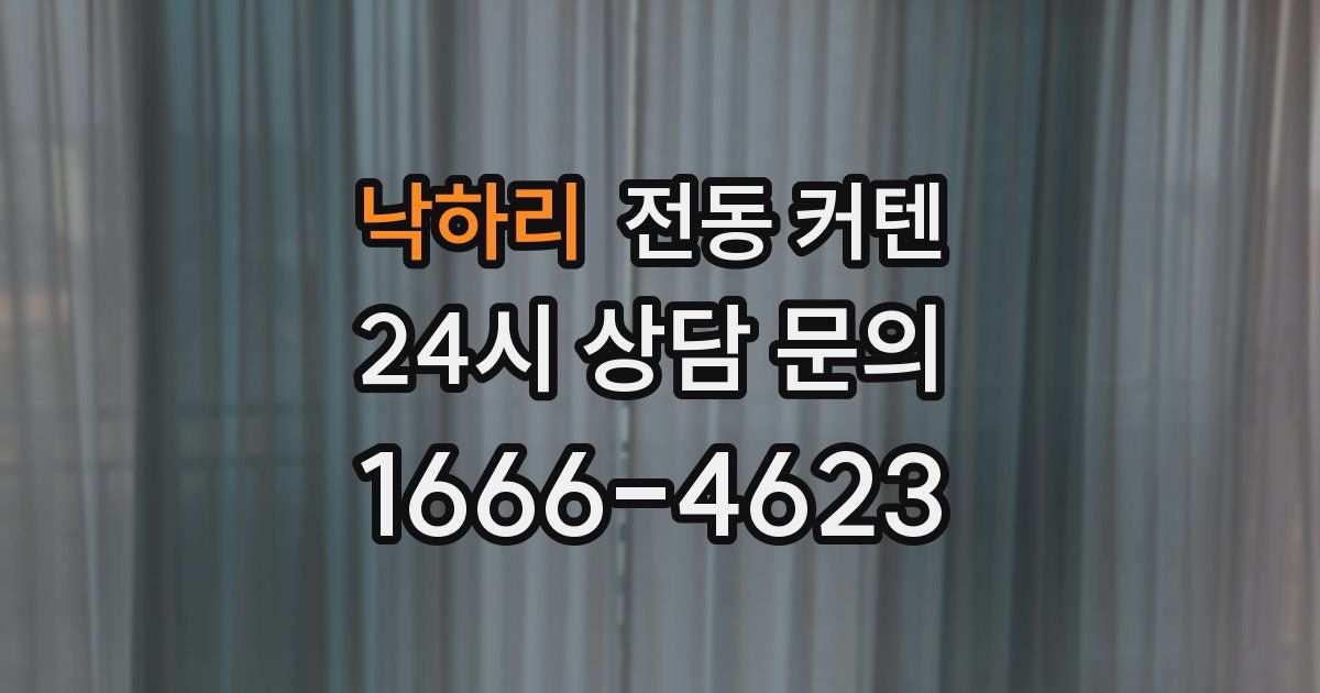 낙하리 전동 커텐