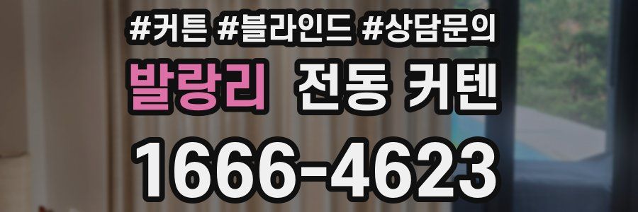 발랑리 전동 커텐
