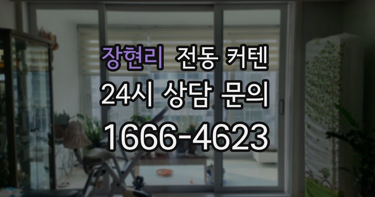 장현리 전동 커텐
