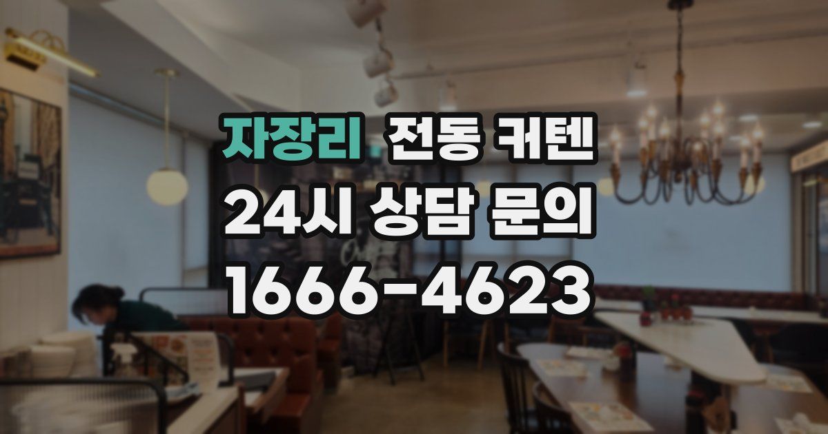 자장리 전동 커텐