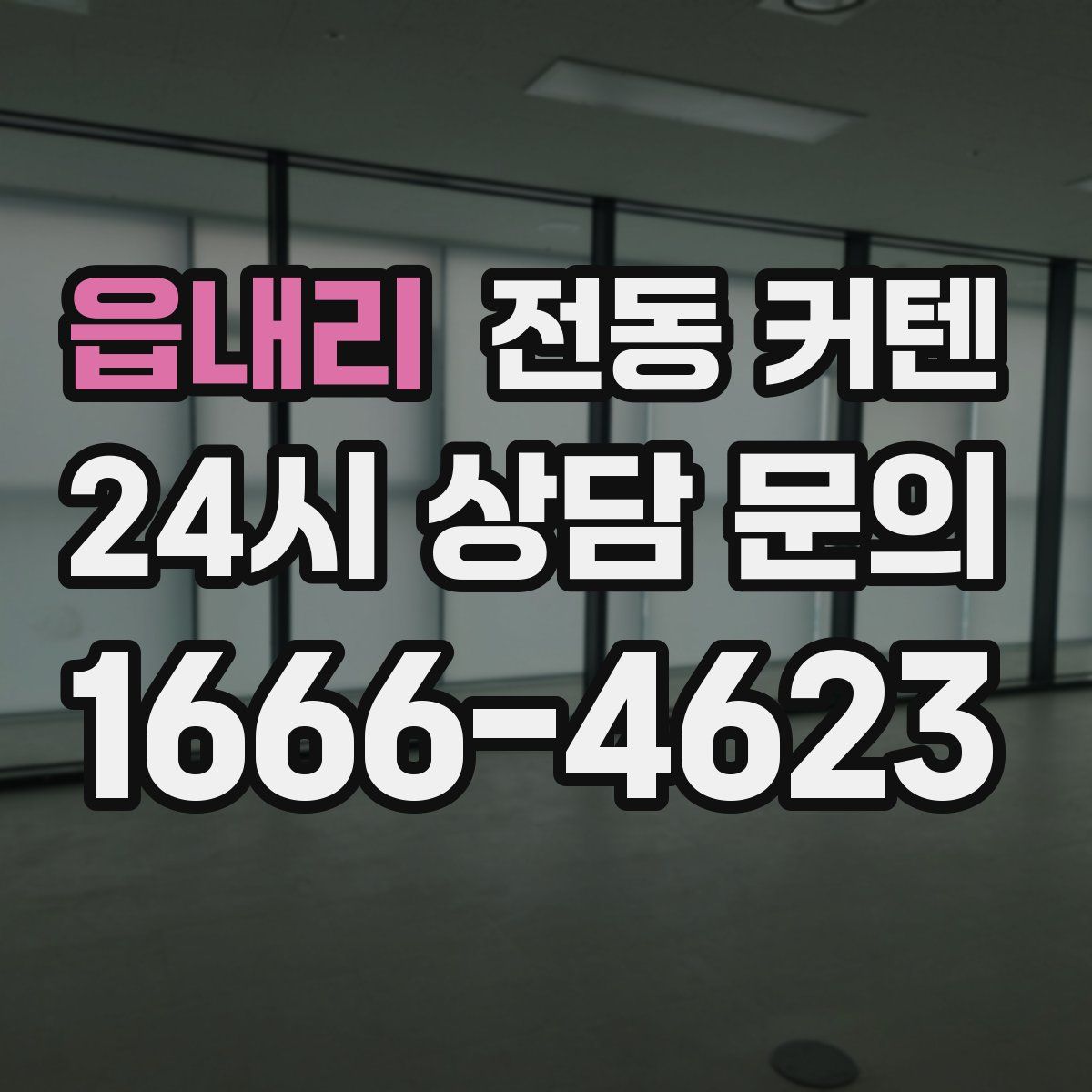 읍내리 전동 커텐
