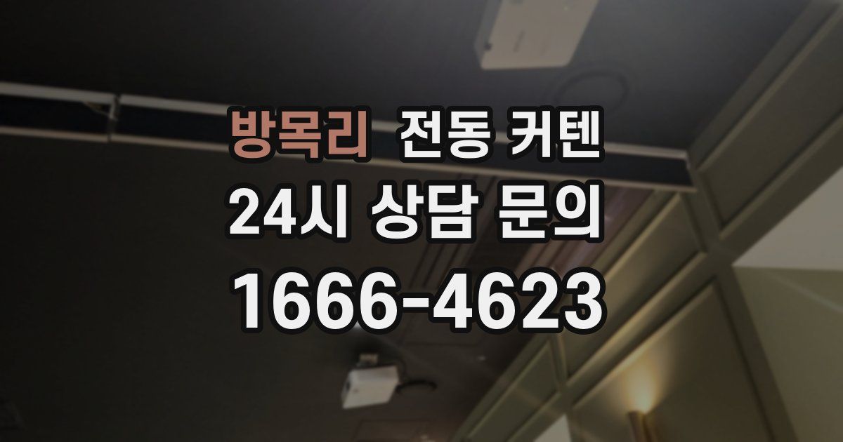 방목리 전동 커텐