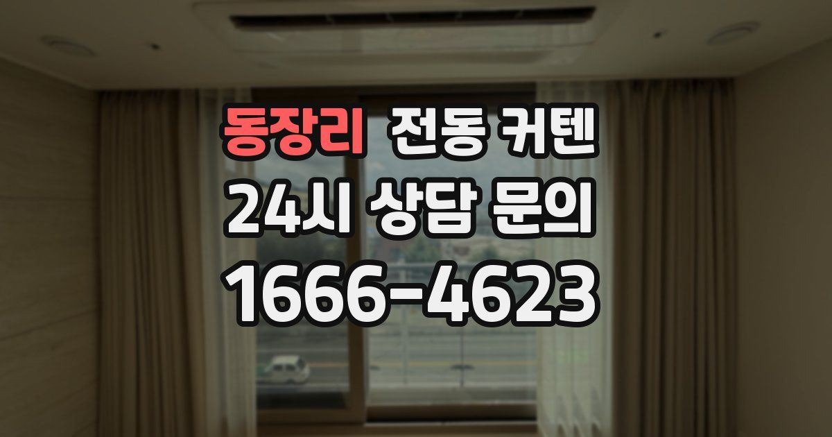 동장리 전동 커텐