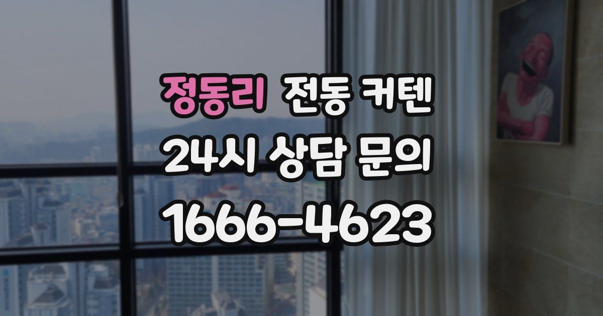 정동리 전동 커텐