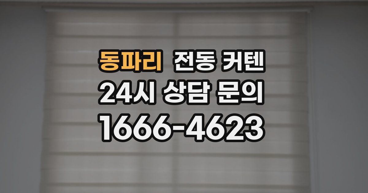 동파리 전동 커텐
