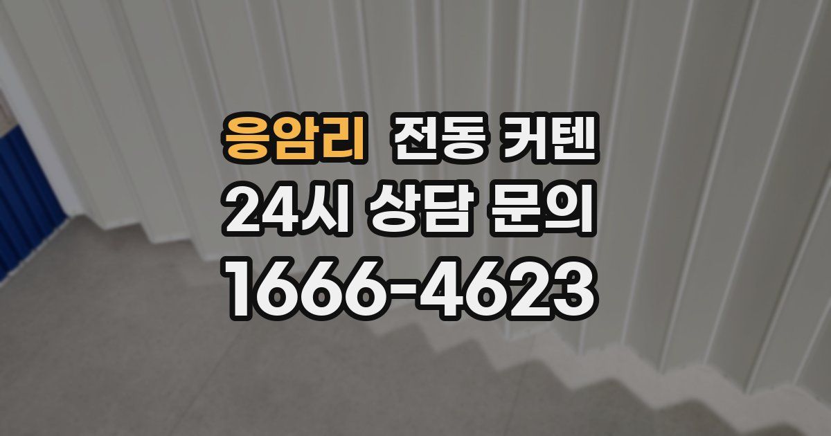 응암리 전동 커텐