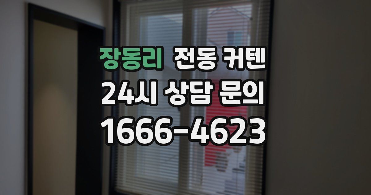 장동리 전동 커텐