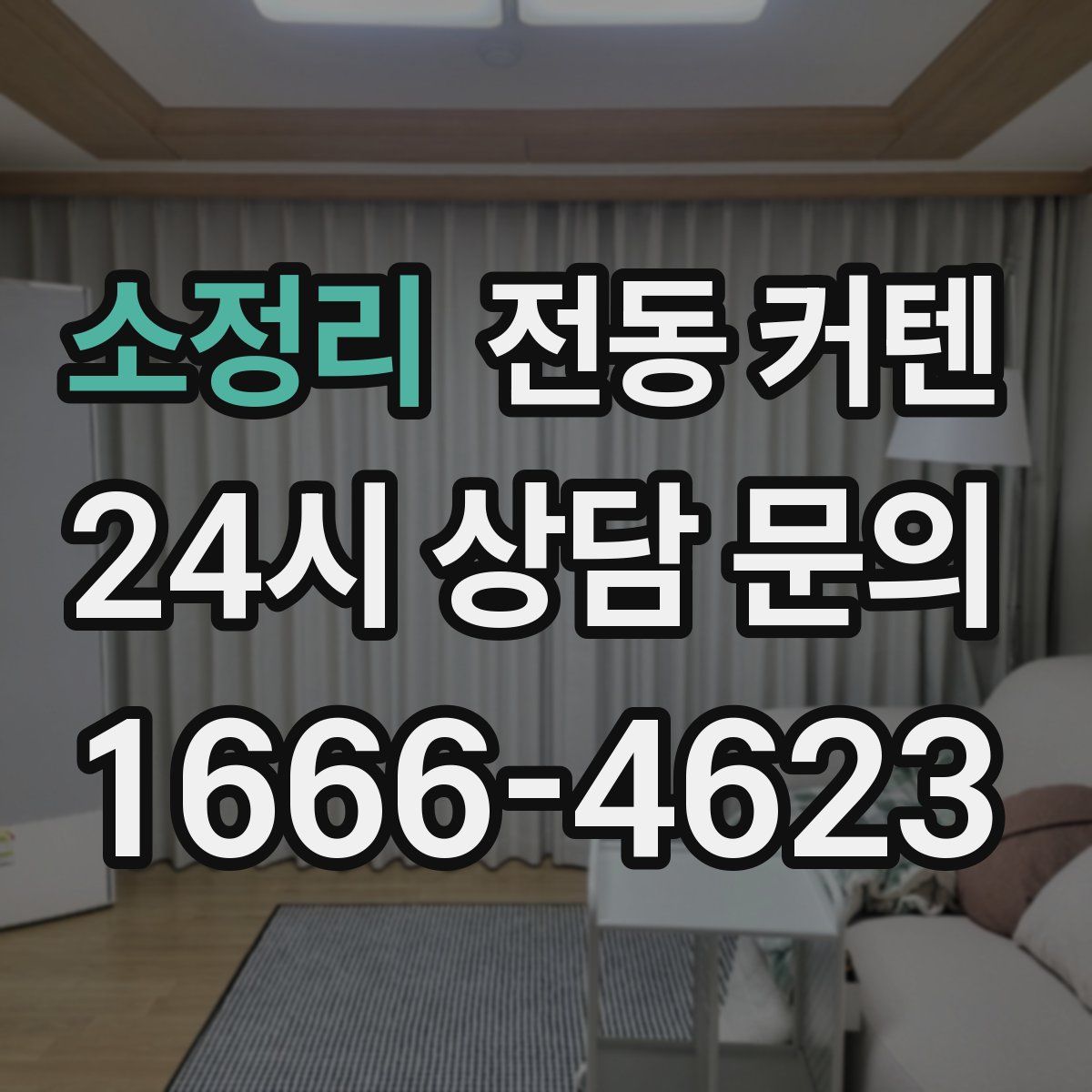 소정리 전동 커텐