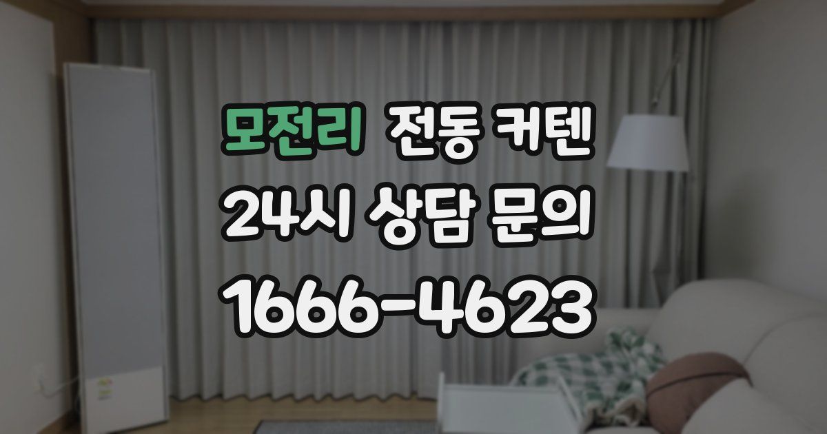 모전리 전동 커텐