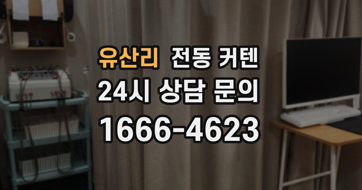 유산리 전동 커텐