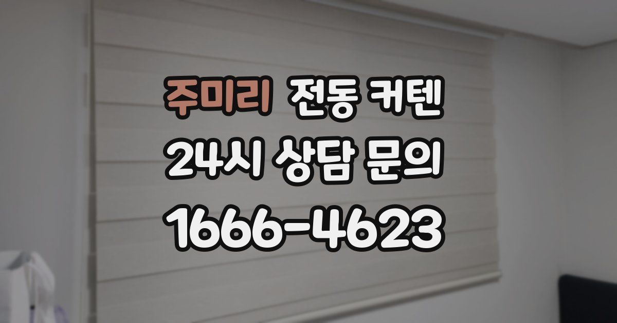 주미리 전동 커텐