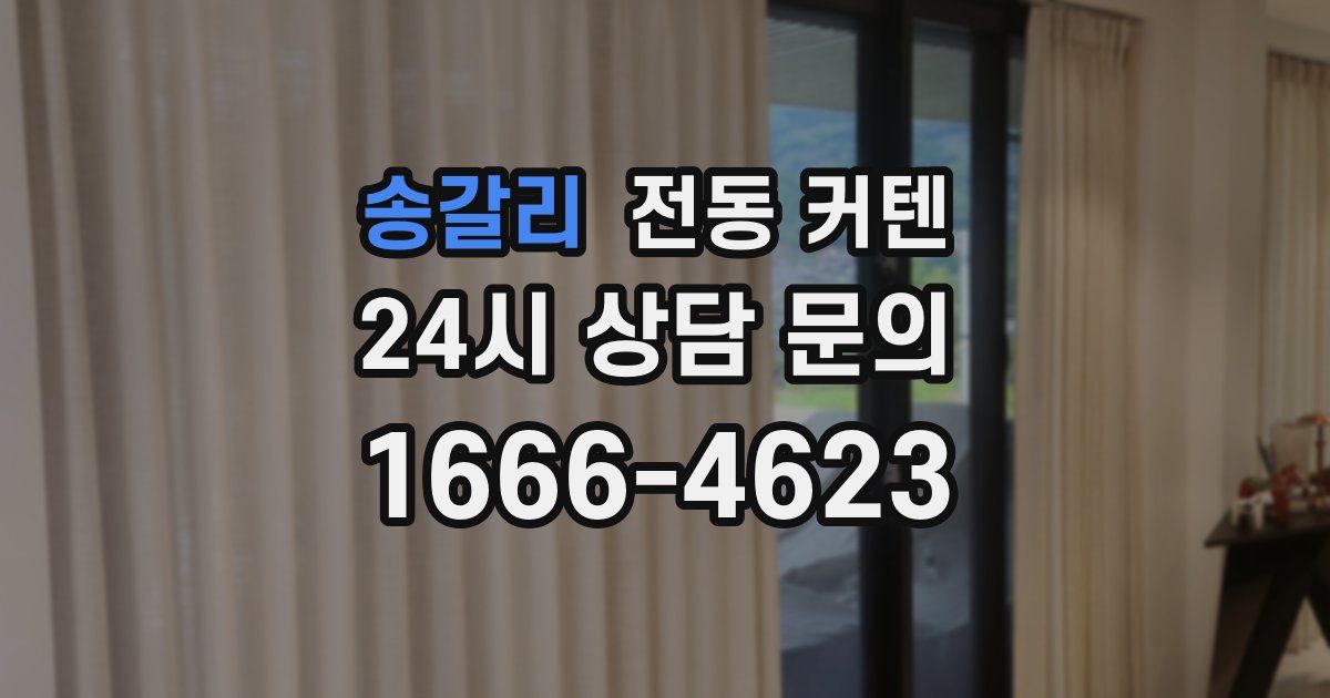 송갈리 전동 커텐
