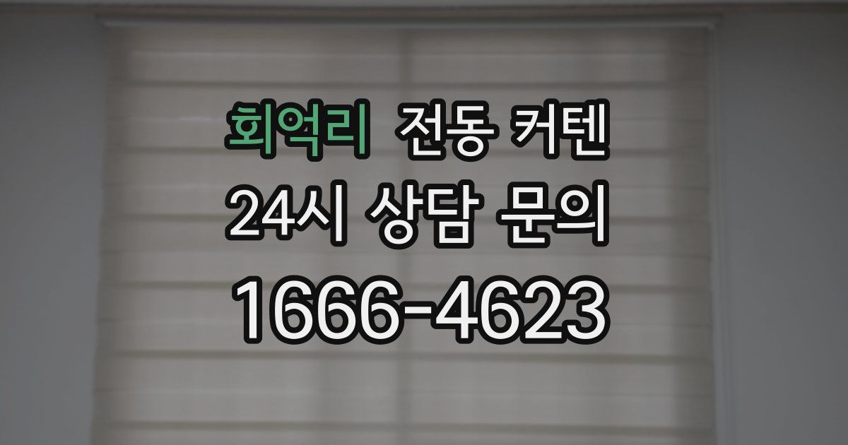 회억리 전동 커텐