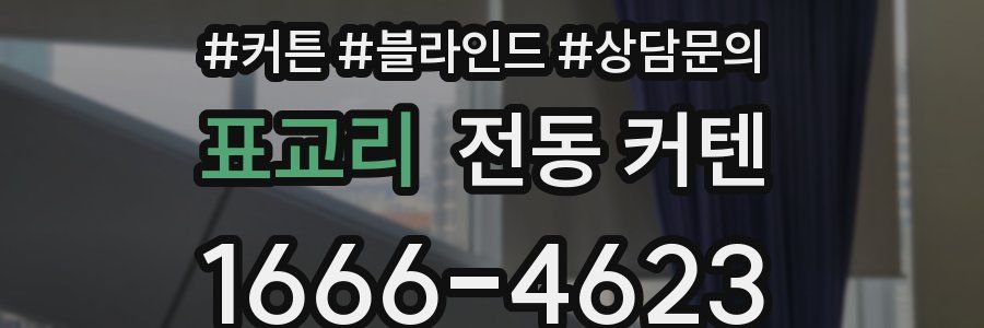 표교리 전동 커텐