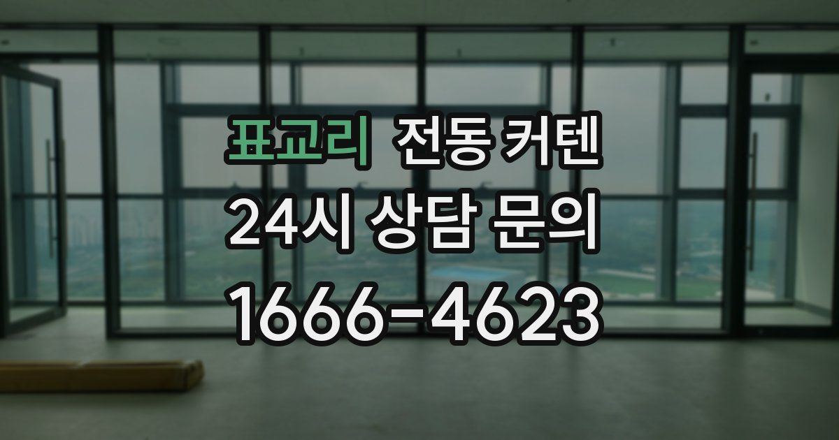 표교리 전동 커텐