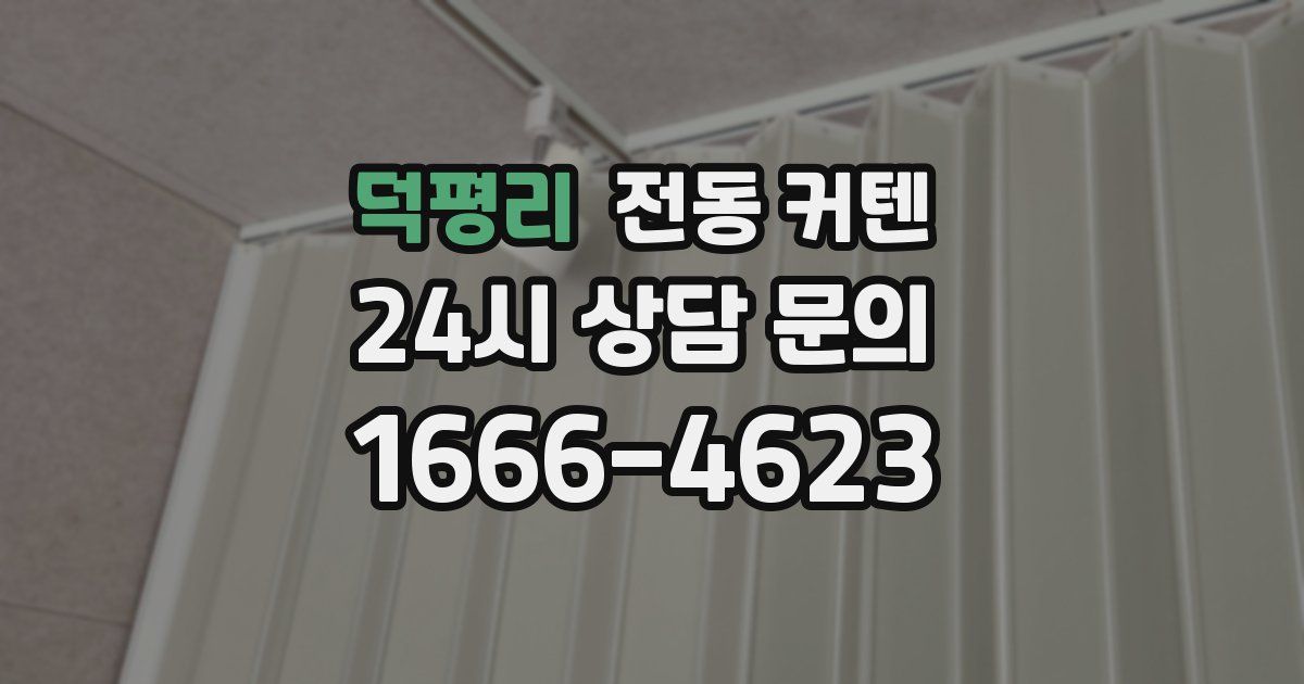 덕평리 전동 커텐