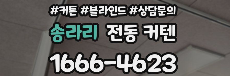 송라리 전동 커텐