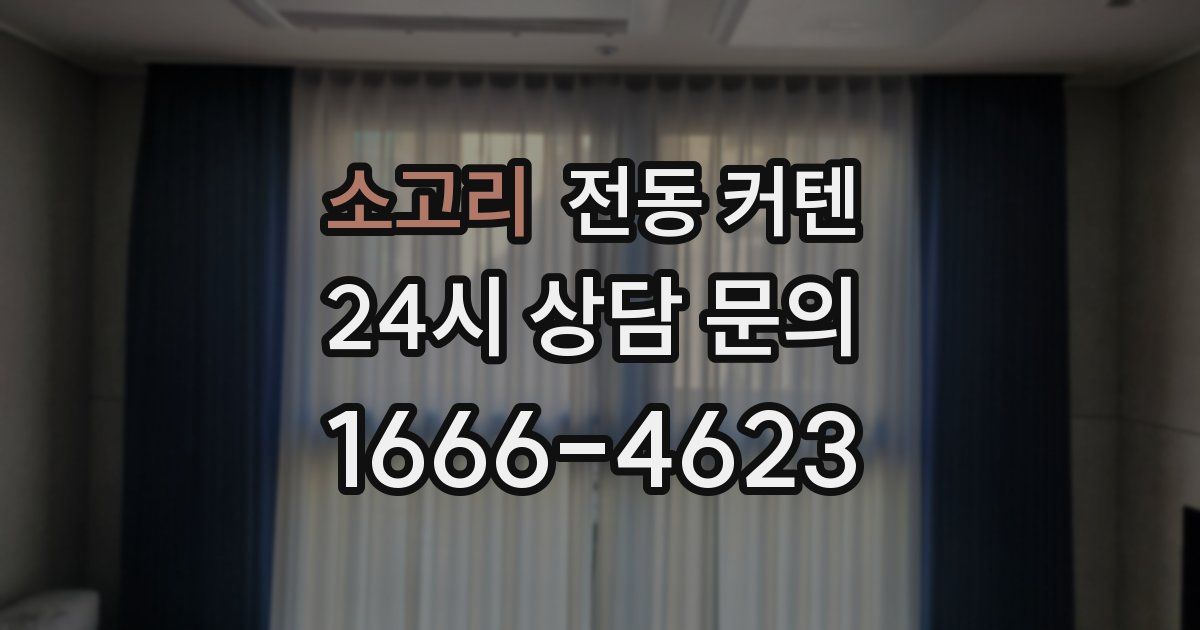 소고리 전동 커텐