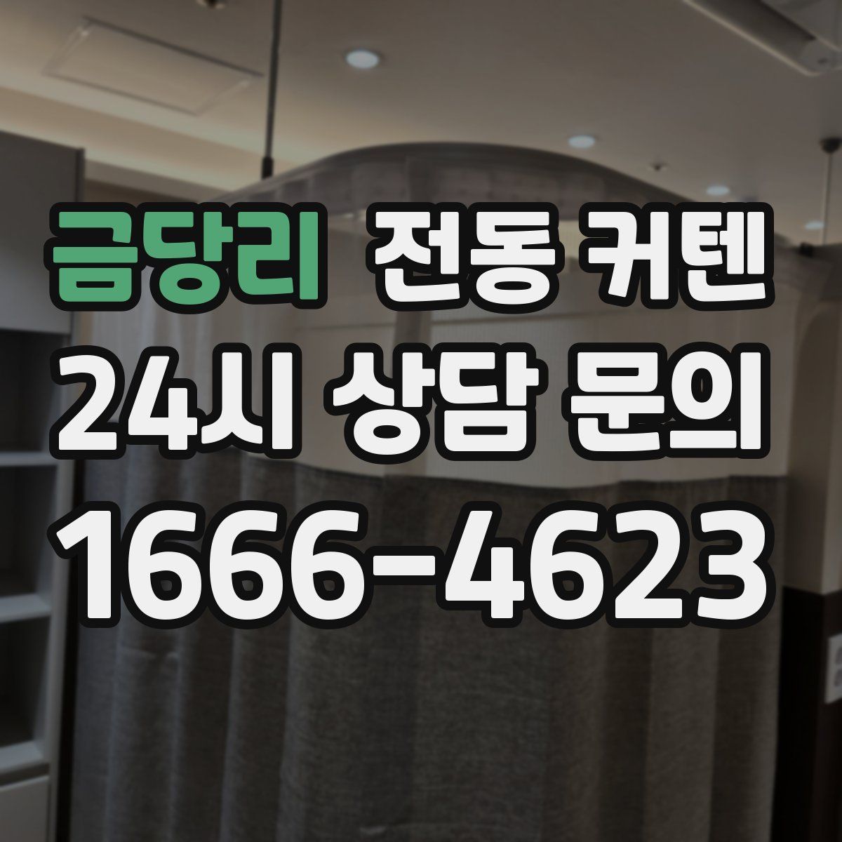 금당리 전동 커텐