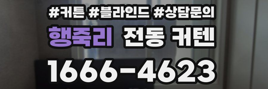 행죽리 전동 커텐