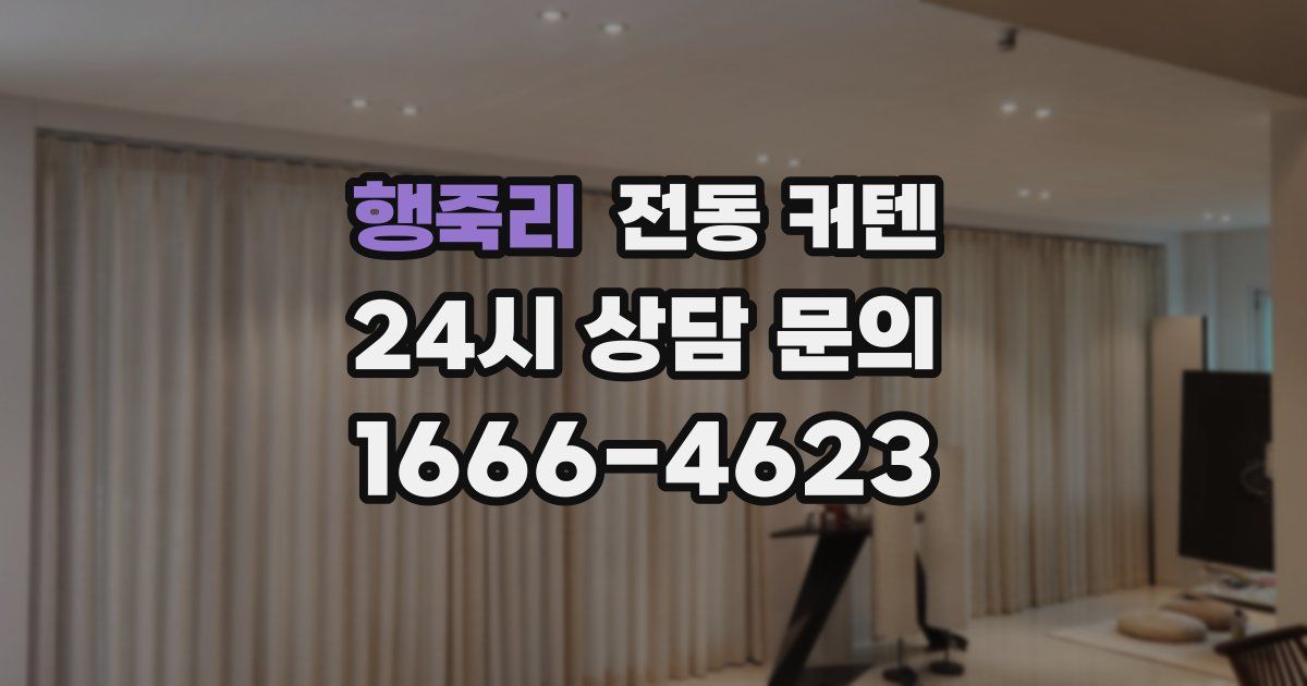 행죽리 전동 커텐