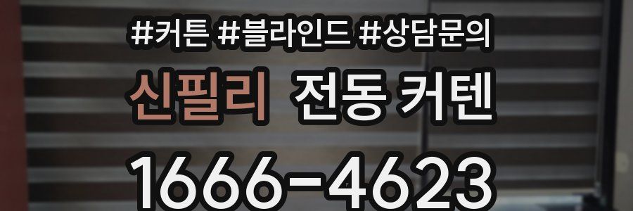 신필리 전동 커텐