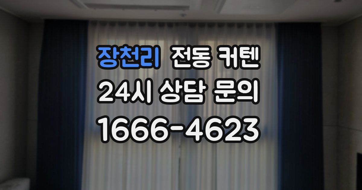 장천리 전동 커텐