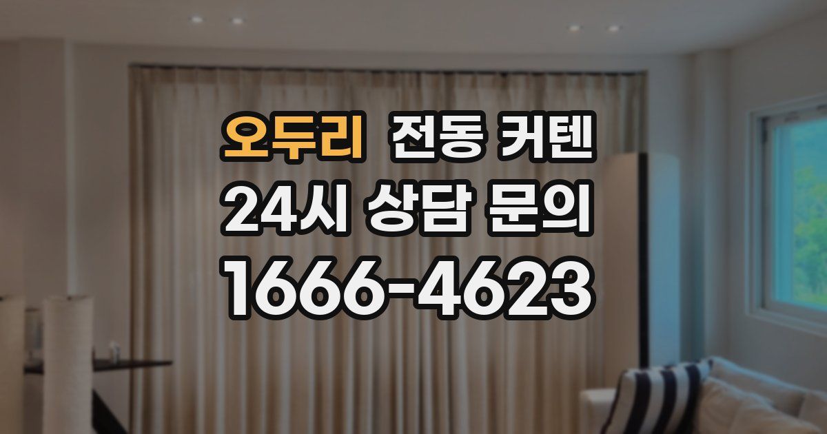 오두리 전동 커텐