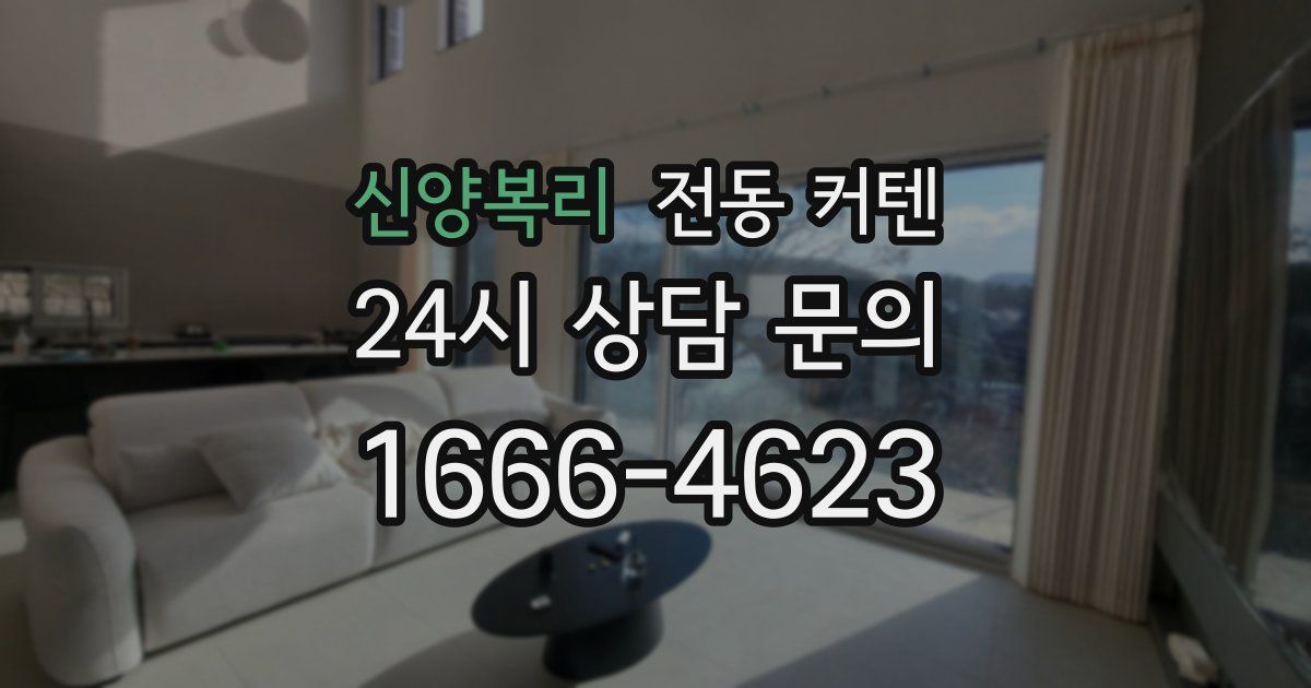 신양복리 전동 커텐