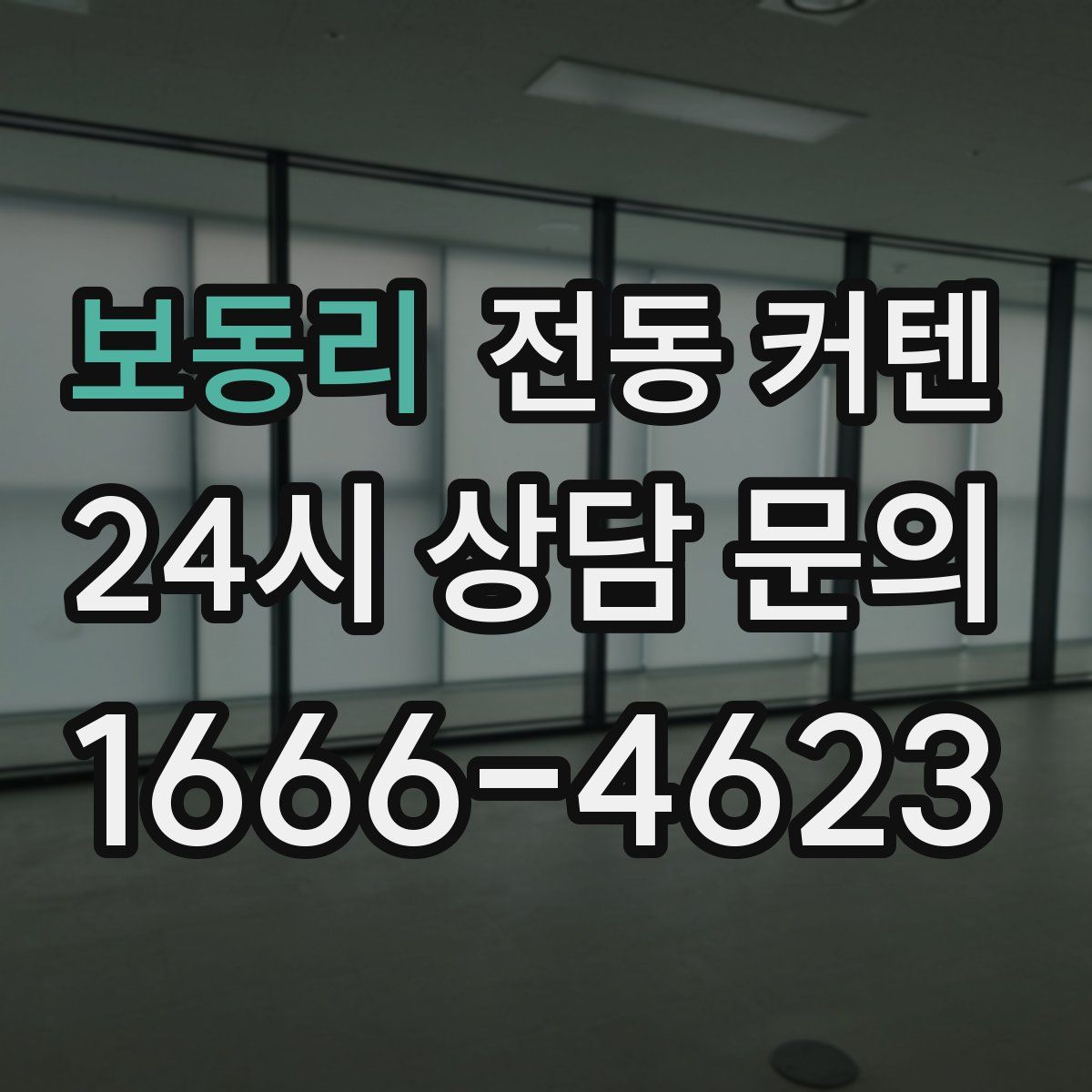 보동리 전동 커텐