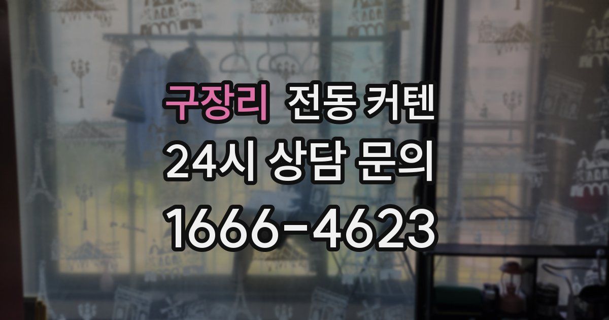 구장리 전동 커텐