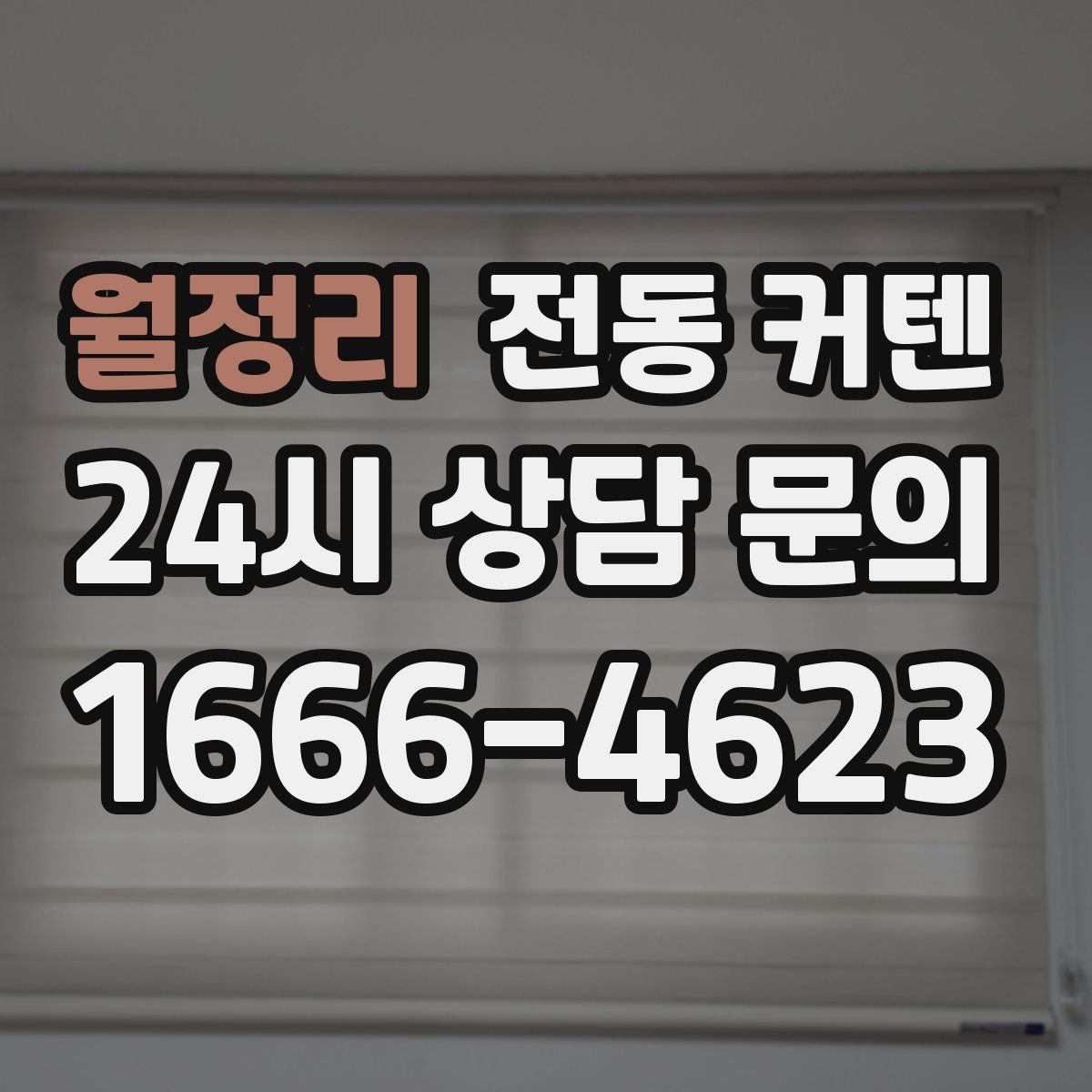 월정리 전동 커텐
