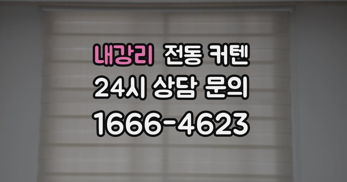 내강리 전동 커텐