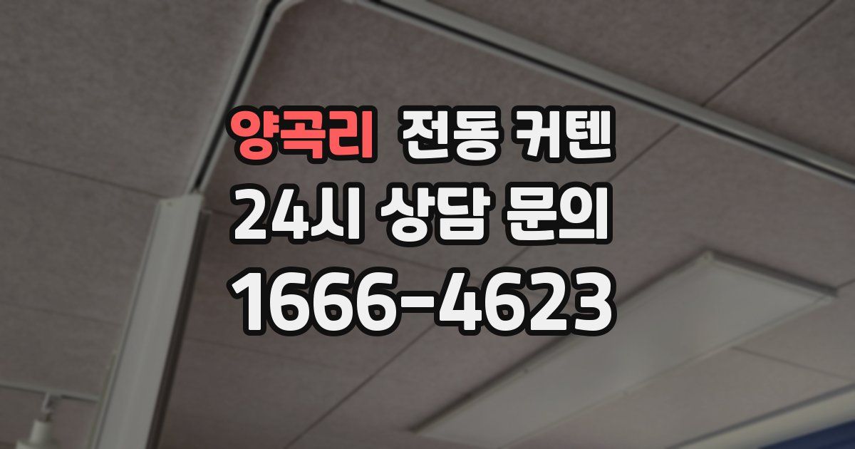 양곡리 전동 커텐