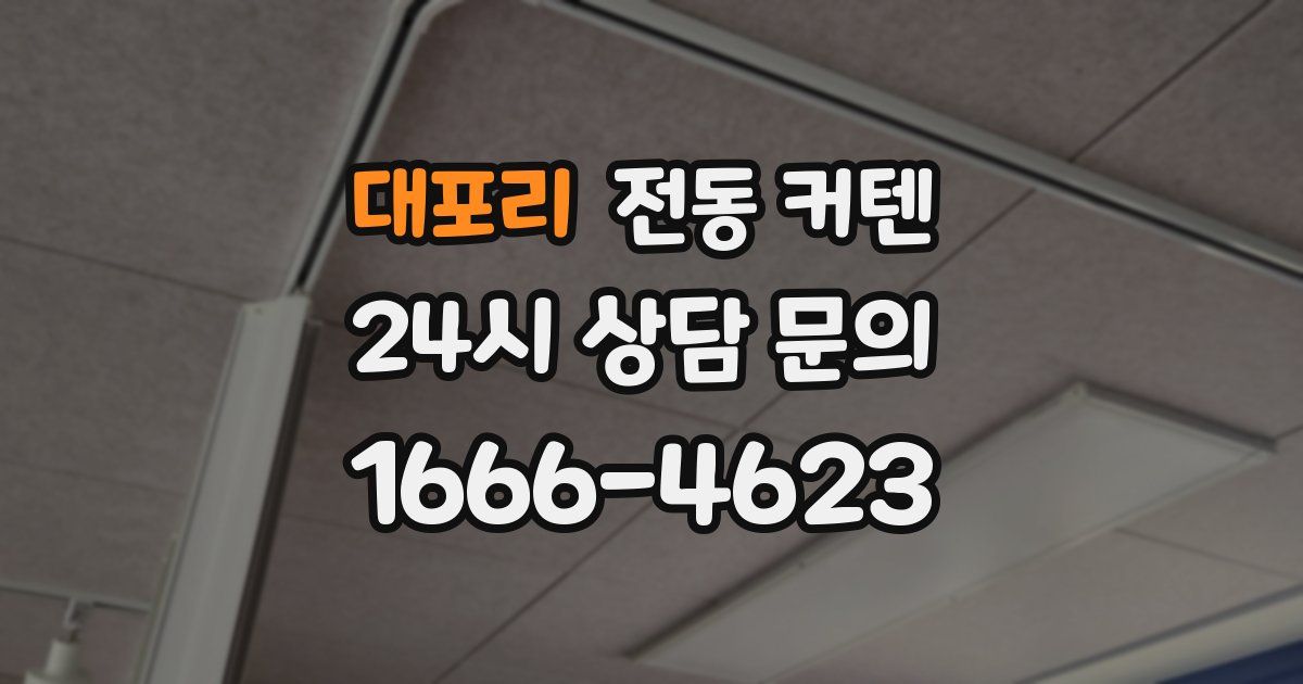 대포리 전동 커텐