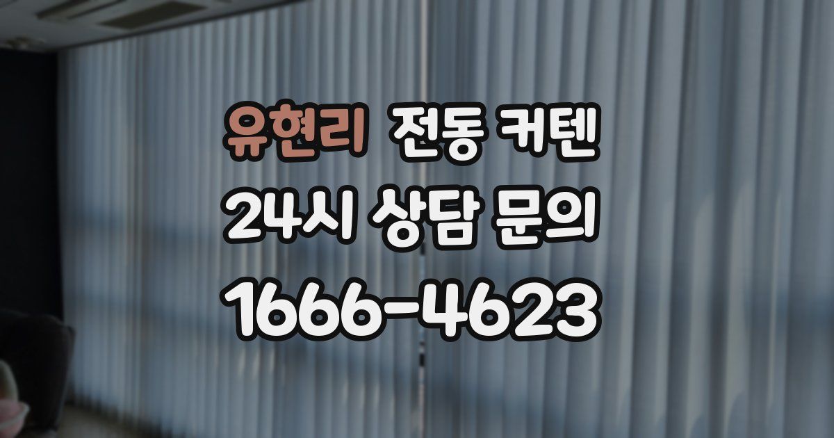 유현리 전동 커텐
